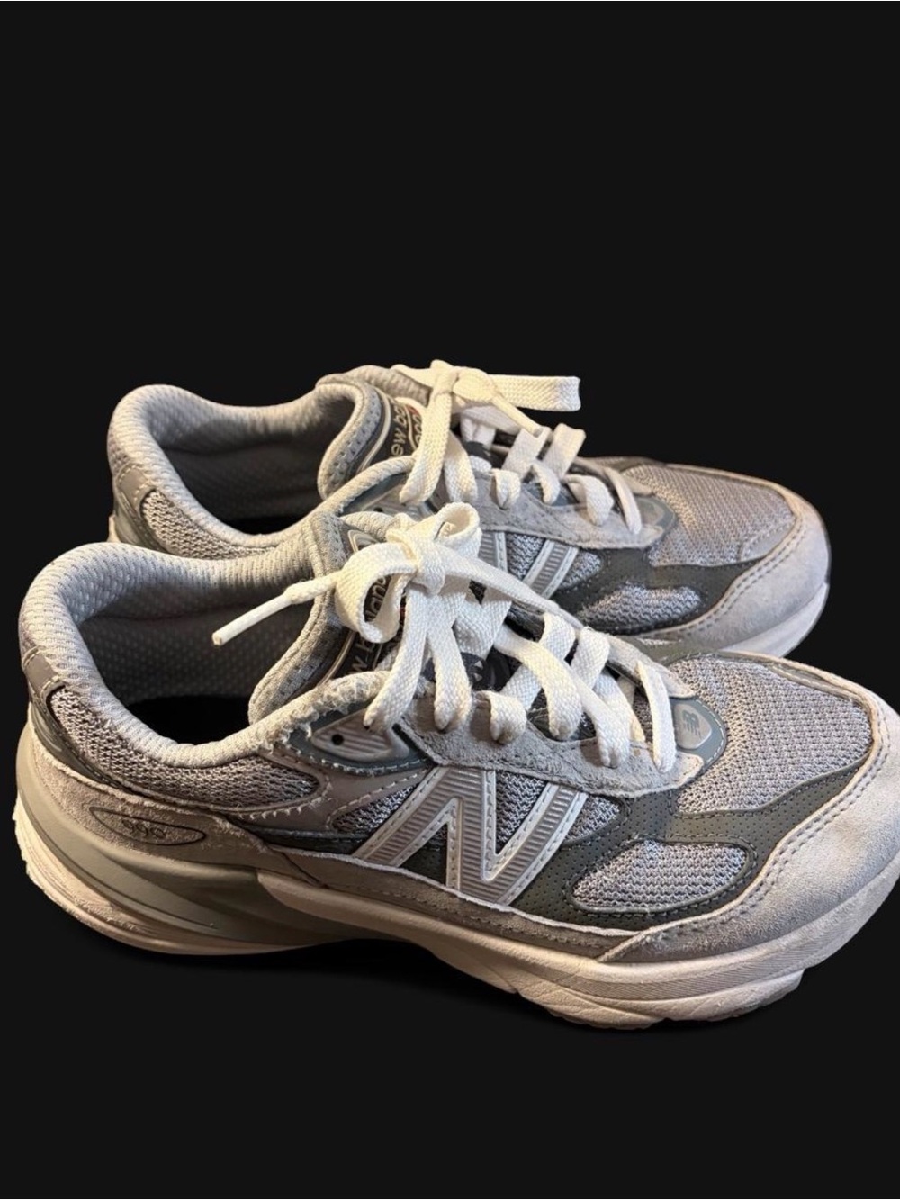 New Balance Athletic Sneakers - Gray and White